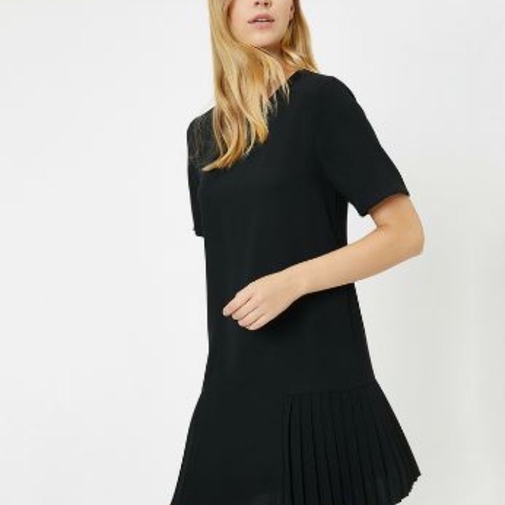 Vadim  A line Pleated mini dress